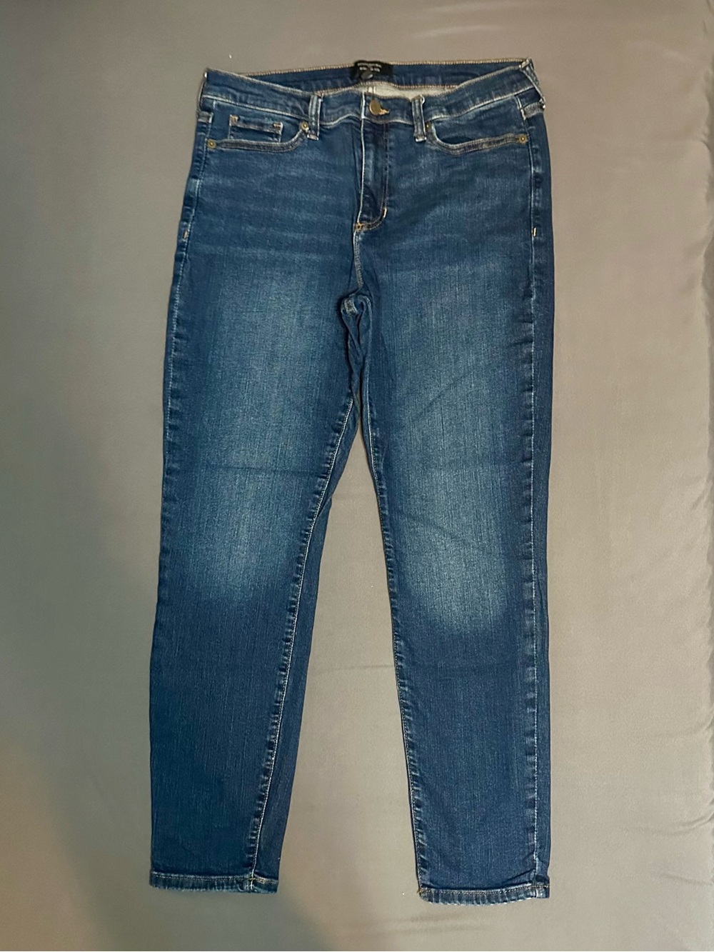 Banana Republic Mid-Rise Skinny Jeans in Classic Blue Denim